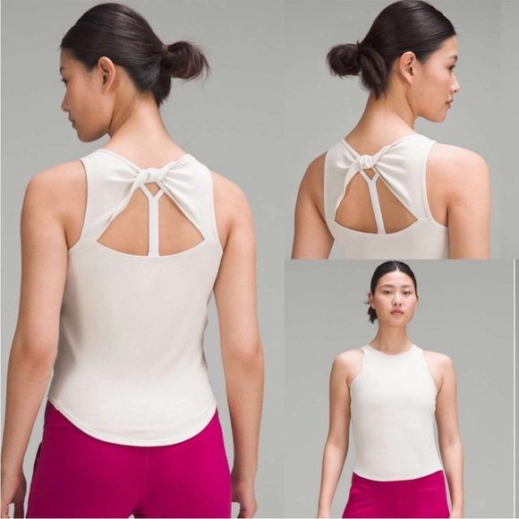 lululemon athletica Tops - Lululemon Modal Silk Twist-Back Yoga Tank Top